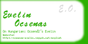 evelin ocsenas business card